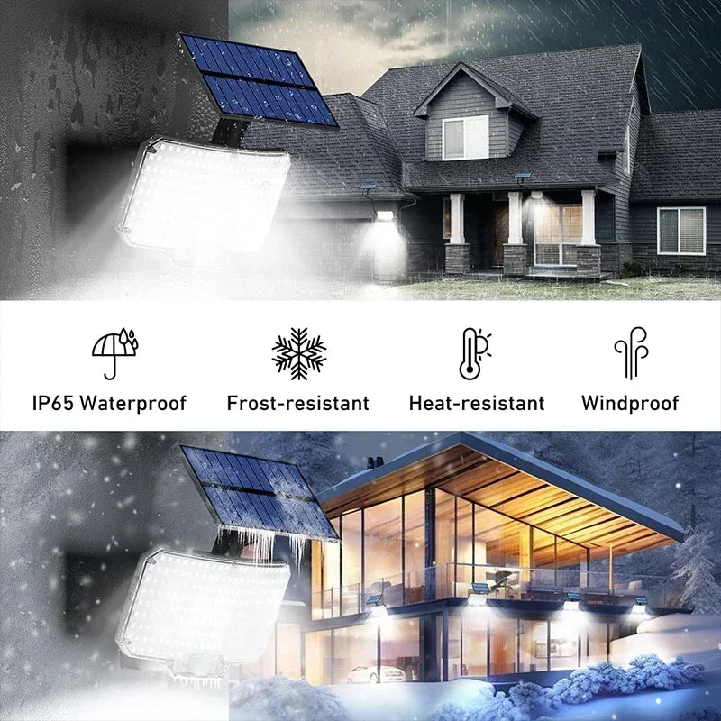 Solar 234 LED Outdoor Street Diameter Light with Motion Sensor and Remote Control