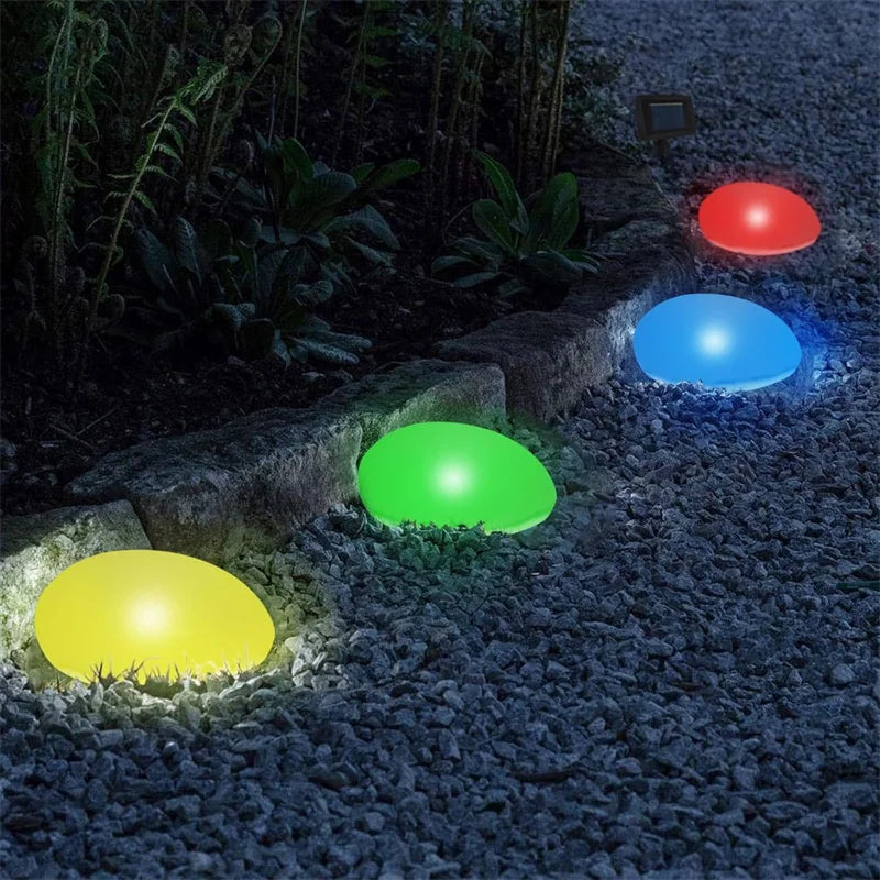 Solar Garden Lights Outdoor Landscape Night Lights for Lawn Patio Path Pathway Garden Waterproof Solar Powered Stone Light