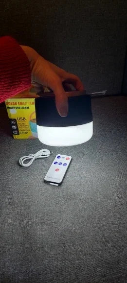 Solar Camping Light Power Bank LED Camping Lanterns with Remote Control Waterproof Outdoor Tent Light Rechargeable Flashlight