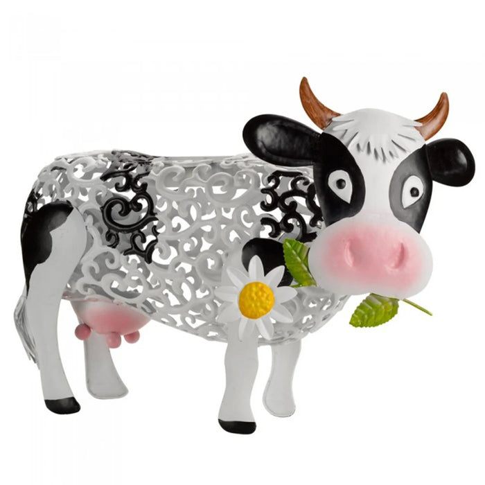 Solar Lights LED Lantern Cow Animal Design Garden Ornaments Indoor Home Bedroom Decoration Landscaping Lights