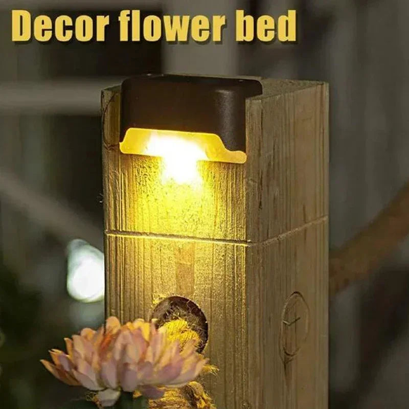 1/4/8/12Pcs Solar Deck Lights Outdoor Waterproof LED Fence Lights Step Garden Decorate Lamp for Patio Stairs Railing Pathway
