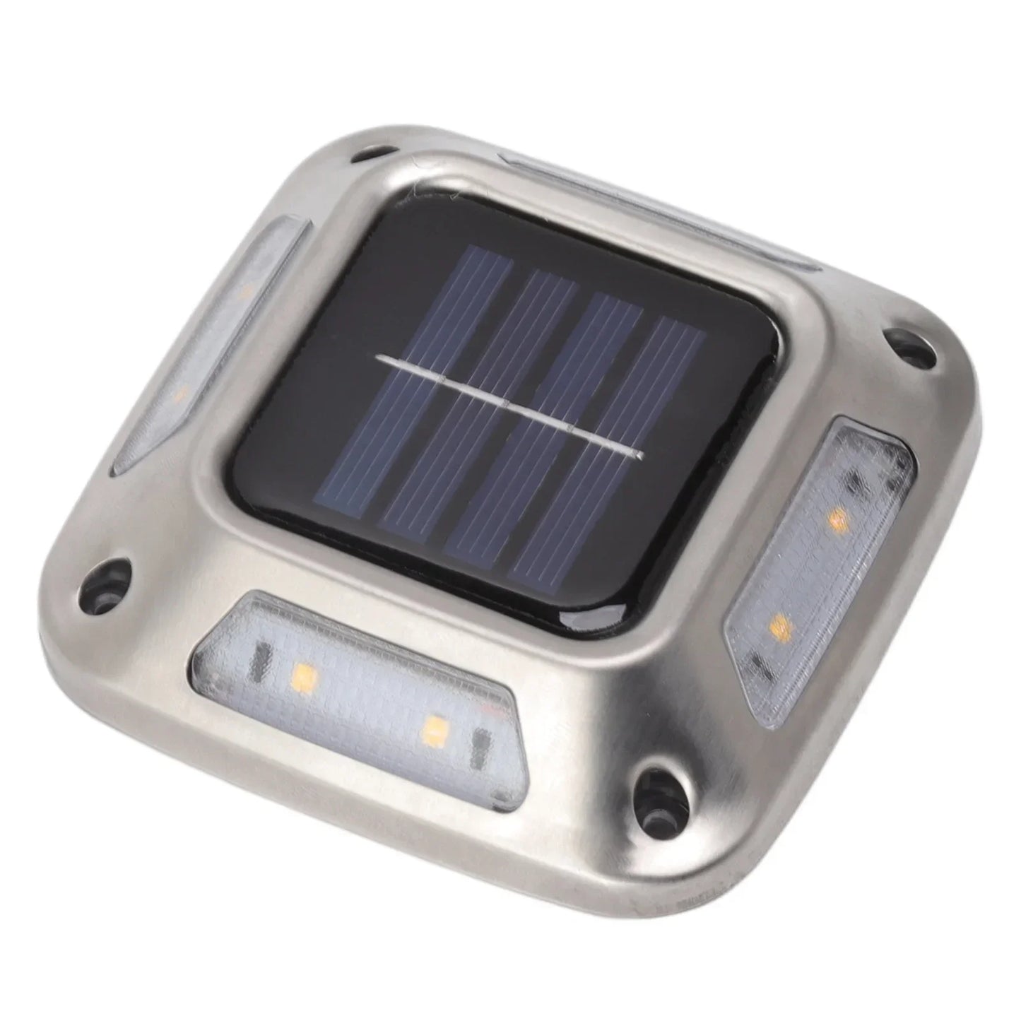 1PCS 8 LEDs Solar Ground Light Solar Light Waterproof Warm Light Solar Garden Lamp Outdoor Courtyards Driveway Marker Light