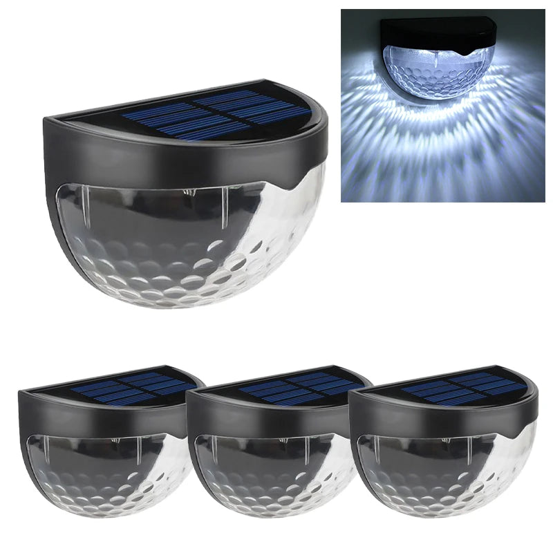2/4pcs Solar Wall Lamps Outdoor Waterproof Courtyard Garden Decoration Porch Yard Energy-saving Street Lights Christmas Decor