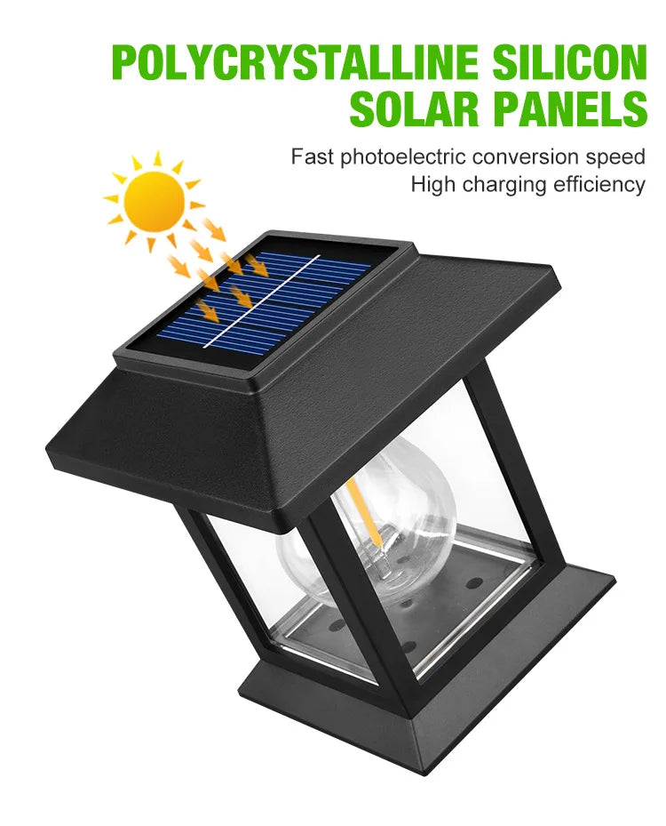 2 Pack Solar Pathway Light Outdoor Garden Lantern Waterproof Lighting Landscape Light Yard Patio Walkway Driveway Camping Decor