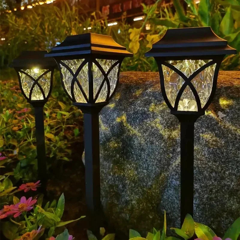 1-10Pack Solar Yard Lights Bright Lawn Lights Outdoor Waterproof Led Solar Pathway Lights Landscape Path Lights