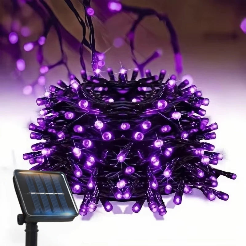 Led Solar String Lights Outdoor Solar Christmas Lights 8 Modes Twinkle Fairy Lights for Xmas Tree Garden Wedding Decoration