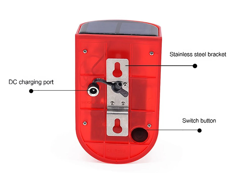 Car Alarm Solar Infrared Motion Sensor Alarm Automobile Immobilizer Security Accessories Home Systems Electronics Automobiles