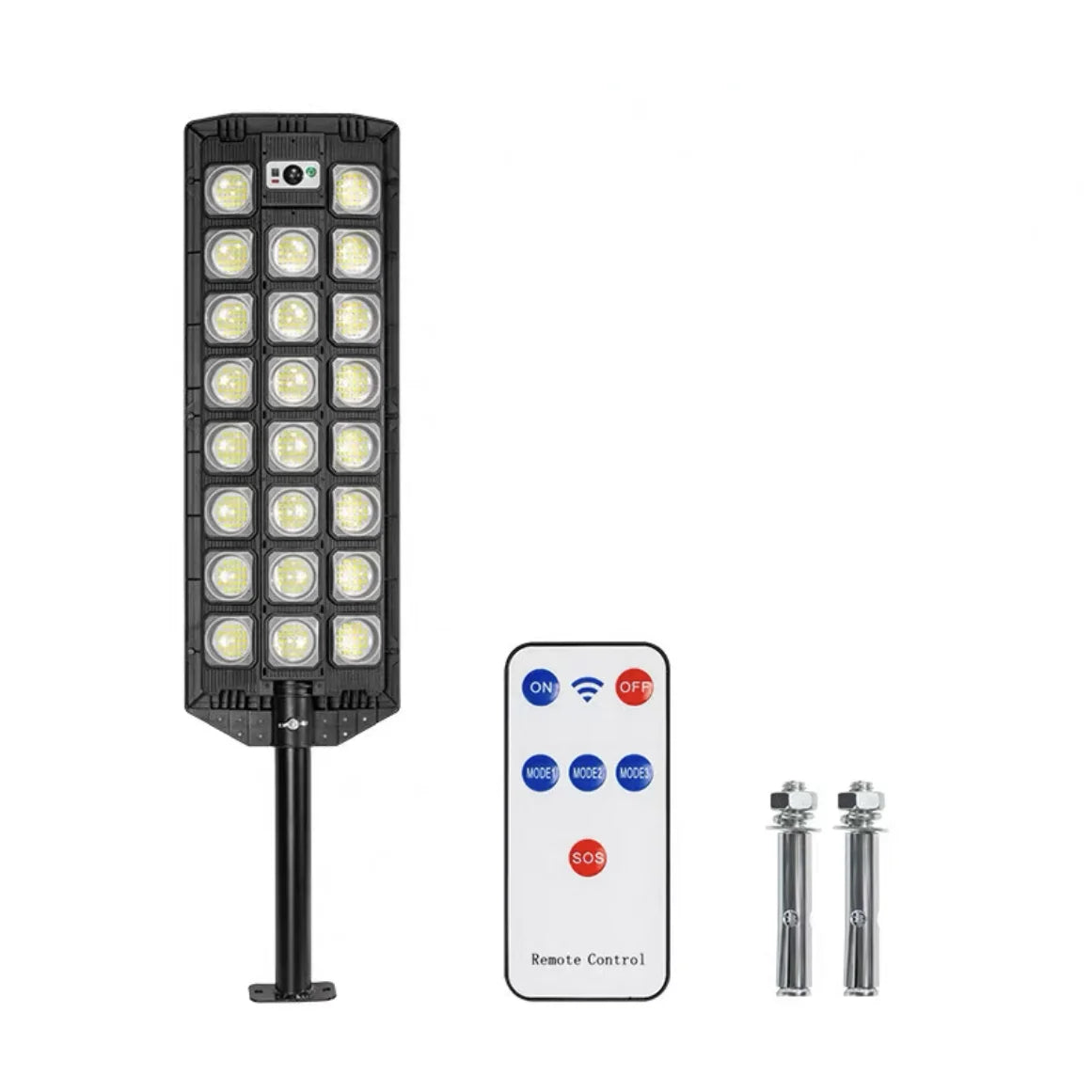 Powerful Solar Lights Outdoor 12000LM 598LED Motion Sensor Street Light 3Modes Waterproof IPX65 Garden Lamp With Remote Control
