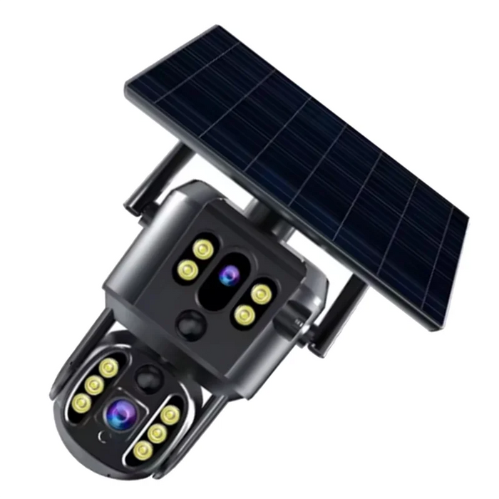 AAAEL-Solar Camera Surveillance Device Dual-Lens 4G Outdoor Monitoring Equipment Version Compact Camera
