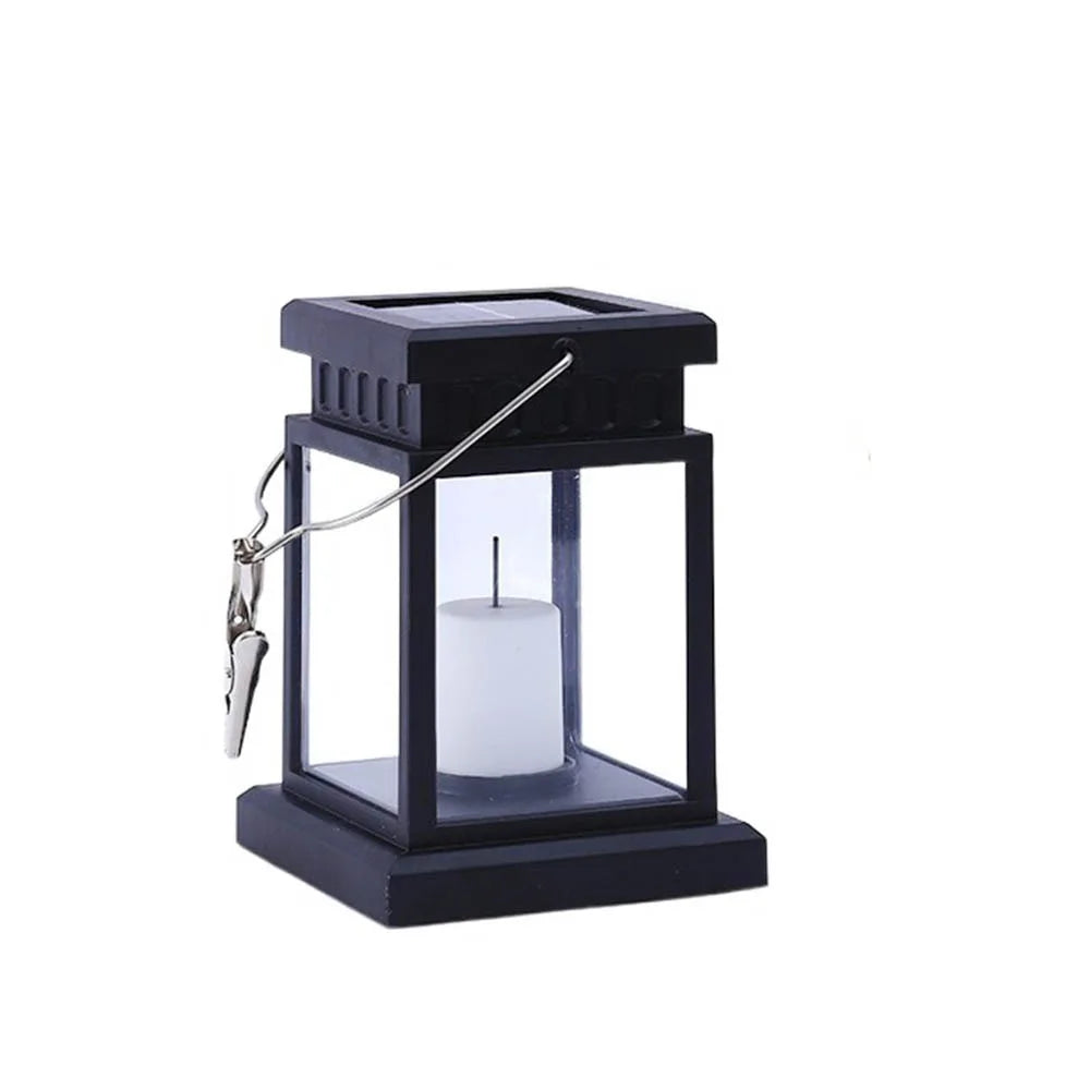 Waterproof Solar Hanging Lantern Luminous Atmosphere Simulated Candle Lanterns Hanging Night Lights Led Wind Lights