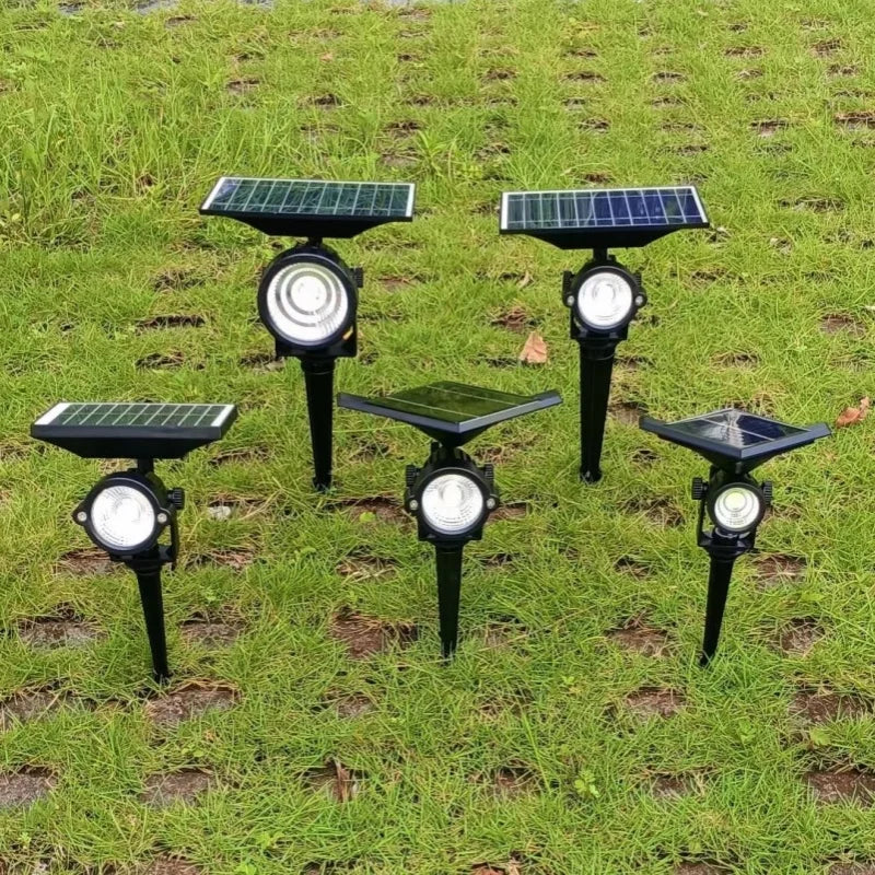 10W 15W Solar Lawn Lamp Outdoor landscape Spotlight IP65 Waterproof for Garden Backyard Pathway Driveway Patio Decor Spot Light