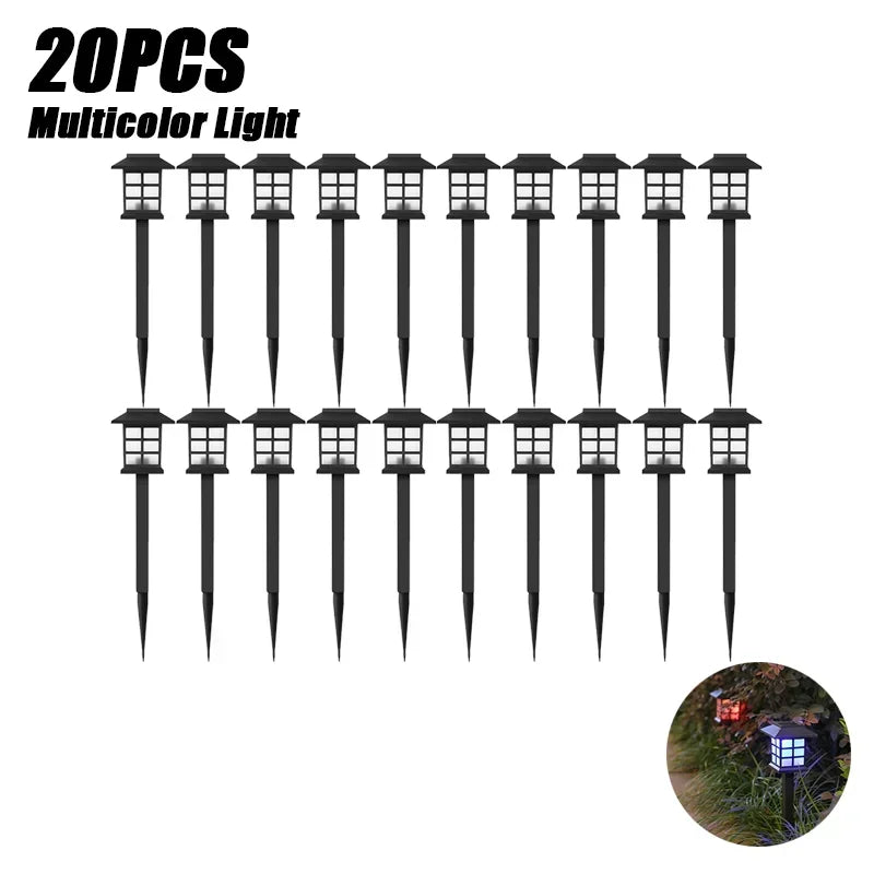 Led Solar Pathway Lights Waterproof Outdoor Solar Lamp for Garden/Landscape/Yard/Patio/Driveway/Walkway Lighting