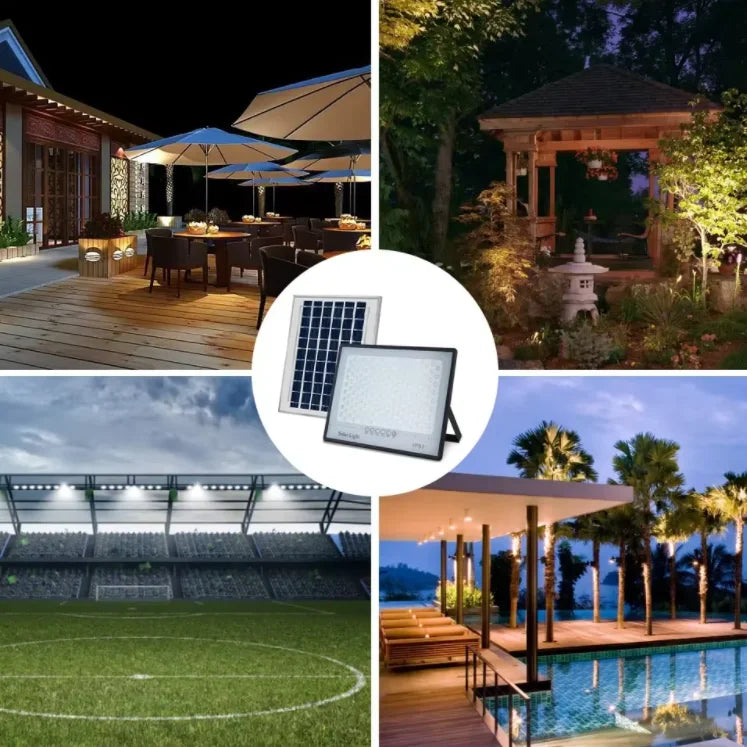 Super bright solar light LED solar floodlight 100w 200w 300w 400w IP67 high waterproof outdoor floodlight LED courtyard light