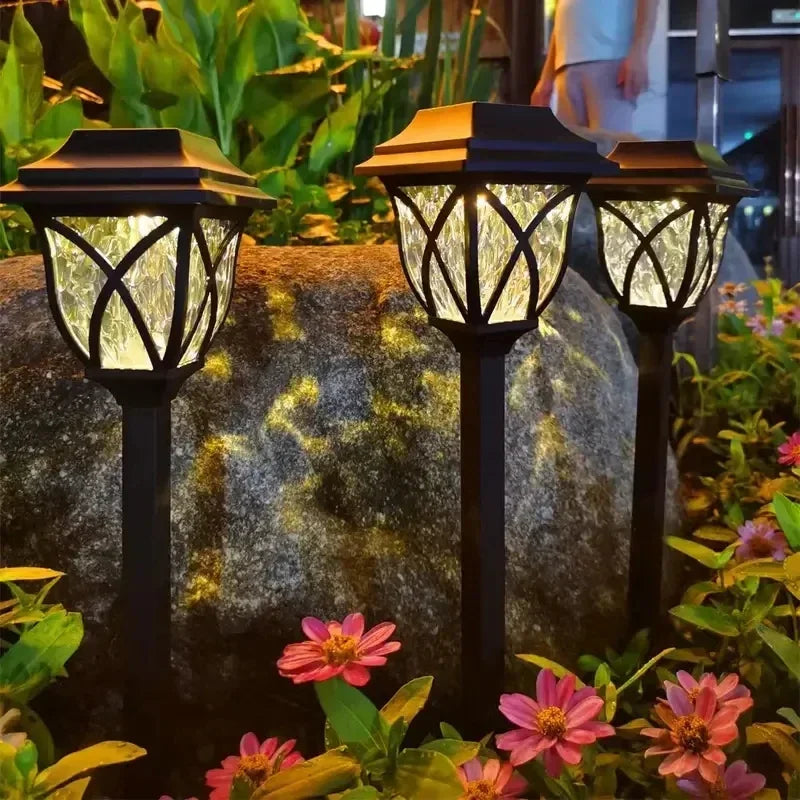 1-10Pack Solar Yard Lights Bright Lawn Lights Outdoor Waterproof Led Solar Pathway Lights Landscape Path Lights