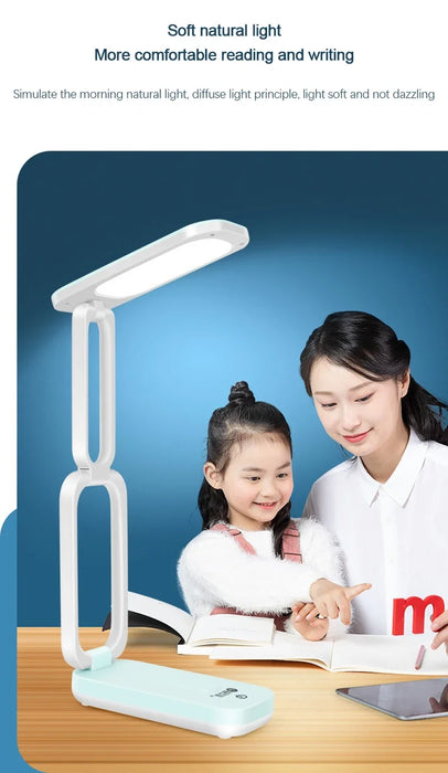 Foldable Solar Powered Desk Lamps and USB Rechargeable Eye Protection Reading Lights Room Bedside Dimmable Desk Night Lighting