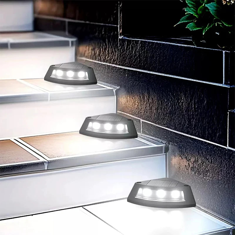 NEW Solar Step Lamp Outdoor Home Garden Staircase Patio Lights Steps Walkway Light Lamps outdoor LED Decorative