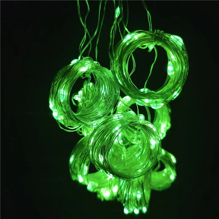 6M/3M LED Curtain Fairy Lights,8 Lighting Modes,Outdoor/Indoor Decoration for Christmas Wedding Party,Garden,Living Room,Bedroom