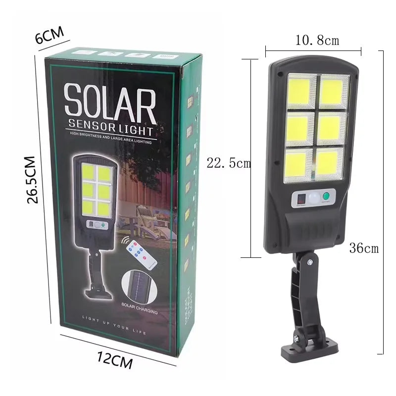 200000LM Solar Street Light Outdoors Solar Garden Lamp With Motion Sensor Waterproof External Solar Light For Balcony Yard Wall