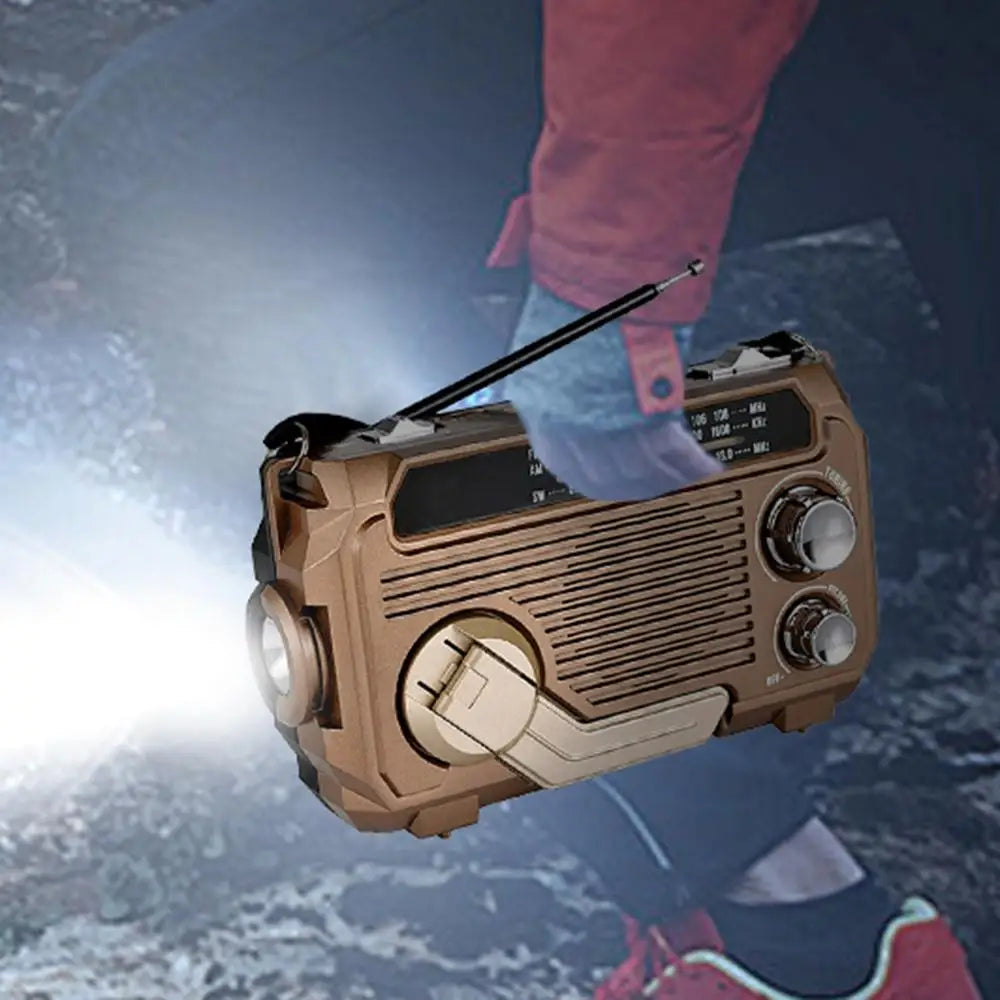 Solar Charging Emergency Radios Portable Radio Receiver Crank Radio Solar Hand Crank Radio Emergency Multifunctional Radio