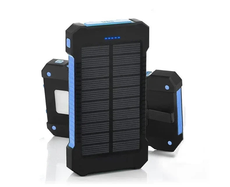 Fast Charging 20000mAh Portable Solar Power Bank External BatteryWaterproof Powerbank with SOS Flashlight Poverbank for Xiaomi