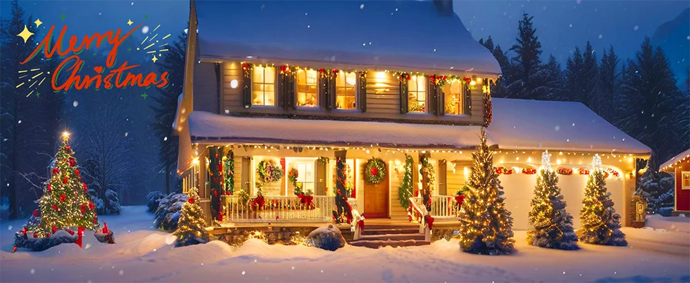 Solar Christmas String Lights Outdoor Waterproof 400LED Fairy Light for Outside Yard Tree Patio Garden Wedding Christmas Decor