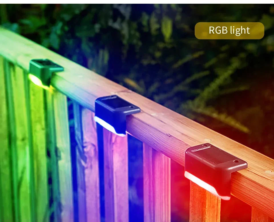 1/4/8/pcs Outdoor LED Solar Deck Lights Waterproof Fence Post Solar Lights for Courtyard Patio Stairs Step Yard Garden Decor