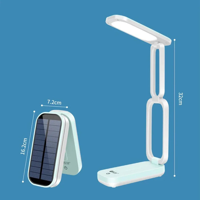 Foldable Solar Powered Desk Lamps and USB Rechargeable Eye Protection Reading Lights Room Bedside Dimmable Desk Night Lighting