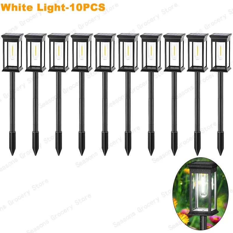 Led Solar Pathway Lights Waterproof Outdoor Solar Lamp for Garden/Landscape/Yard/Patio/Driveway/Walkway Lighting Solar Lights