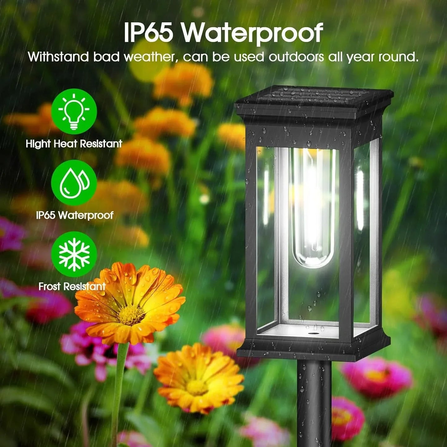 Led Solar Pathway Lights Waterproof Outdoor Solar Lamp for Garden/Landscape/Yard/Patio/Driveway/Walkway Lighting Solar Lights