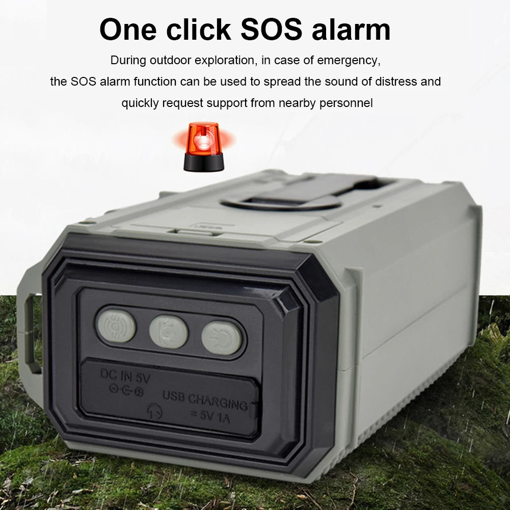 10000MAh Portable Emergency Solar Power Radio Hand Crank AM FM SW NOAA Weather Radio Led Reading Flashlight Phone Power Bank
