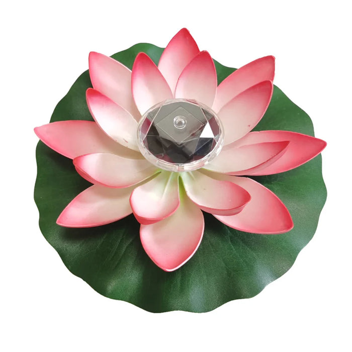 Artificial Floating Lotus Solar Powered Night Lights, Led Energy Saving Lamp, Garden Pool, Pond, Fountain Decor, Lantern Lights