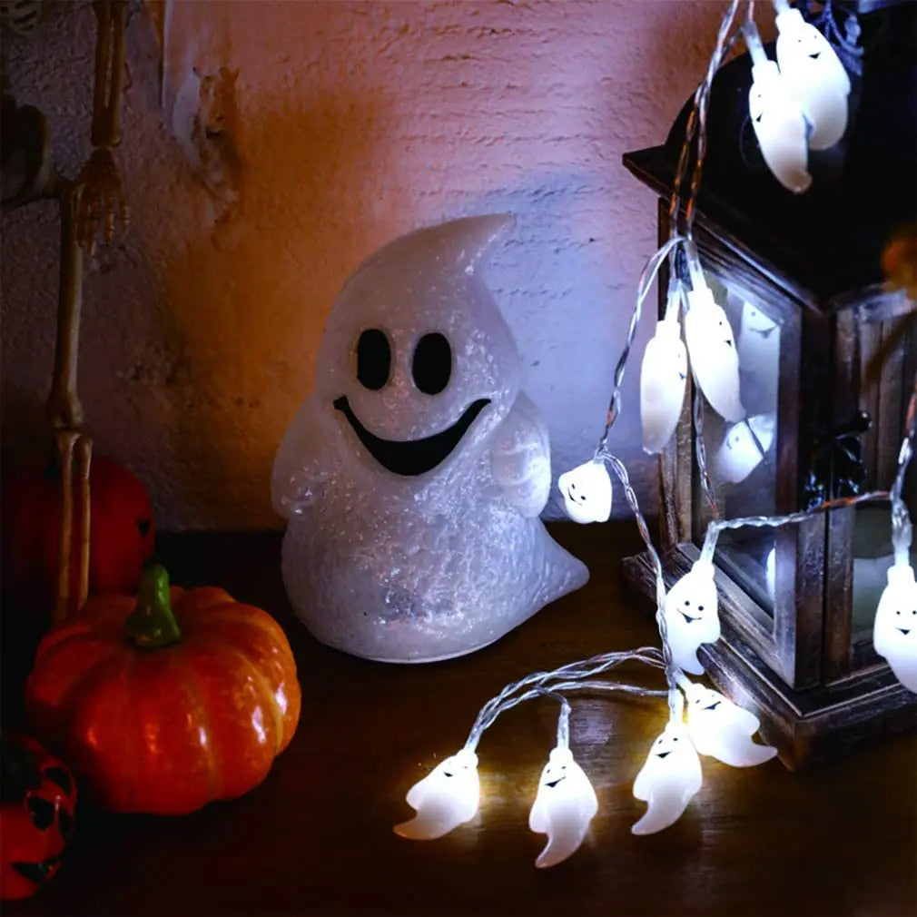 Solar Ghost Light Halloween Christmas Decoration Ghost String Led Lamp Sun Outdoor 100 LED for Waterproof Garland Party Decor