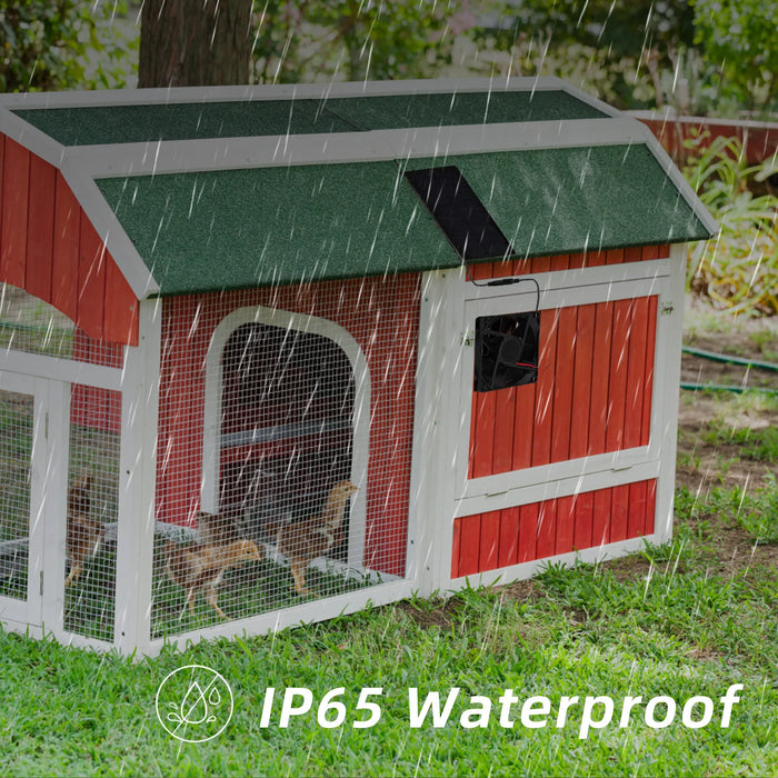 Solar Powered Fan for Outdoor Campin Small Solar Fan with Solar Panel Fan Kit 3000 RPM IP65 Waterproof - Versatile for Homes RVs