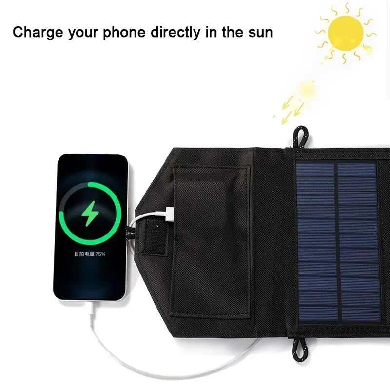 1000W Foldable Solar Panel USB Type C Mobile Phone Charging Waterproof Outdoor PC Hiking Camping Portable Battery Bank Charging