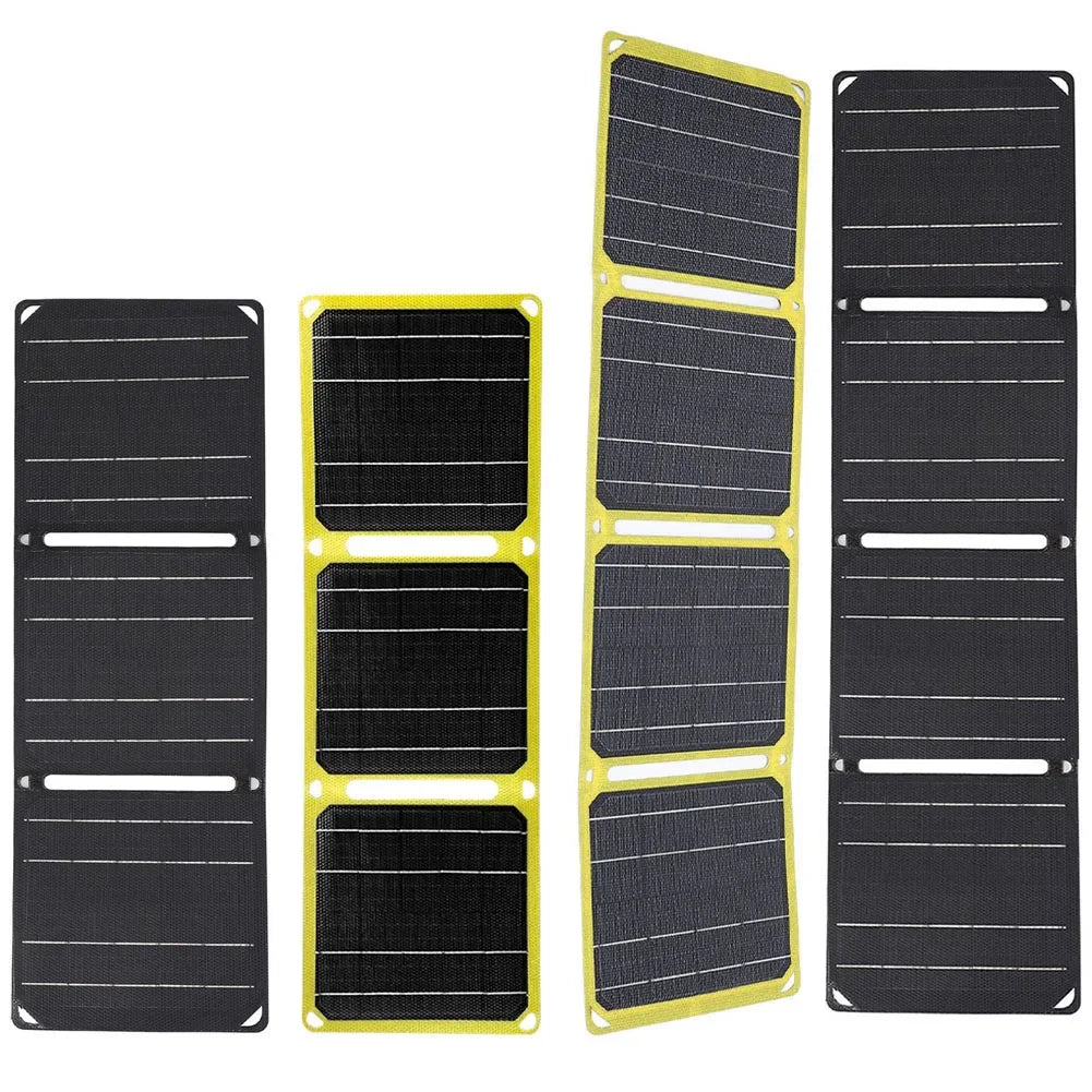 30W/40W 5V Portable Cell Phone Charge Panels PD 20W QC 3.0 5V 9V 12V Foldable Mobile Power Bank Charger for USB A C Power Bank