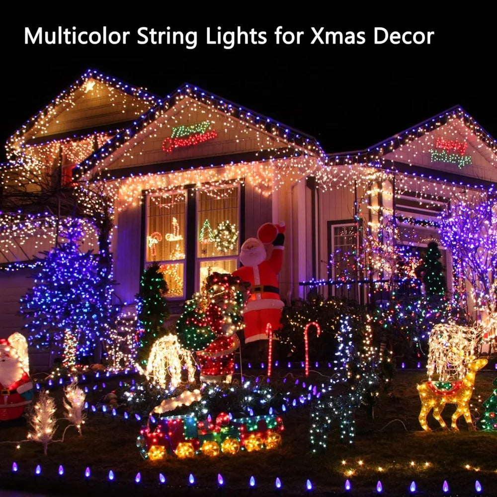 100LED Solar String Lights Outdoor Waterproof Fairy Lights String 8 Mode for Home Gardens Wedding Party Xmas Outdoor Tree Decor