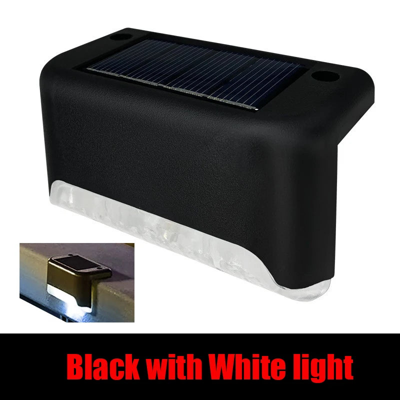 1/4/10/20pcs LED Solar Stair Light Waterproof Outdoor Garden Passage Courtyard Terrace Guardrail Step Light Landscape Light