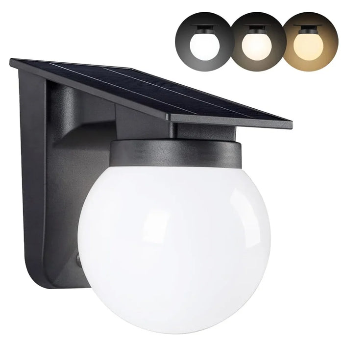 Auto on/Off Solar Wall Light Wall Mounted IP65 Waterproof Solar Induction Lamp Durable Sturdy Outdoor Solar Wall Lamp