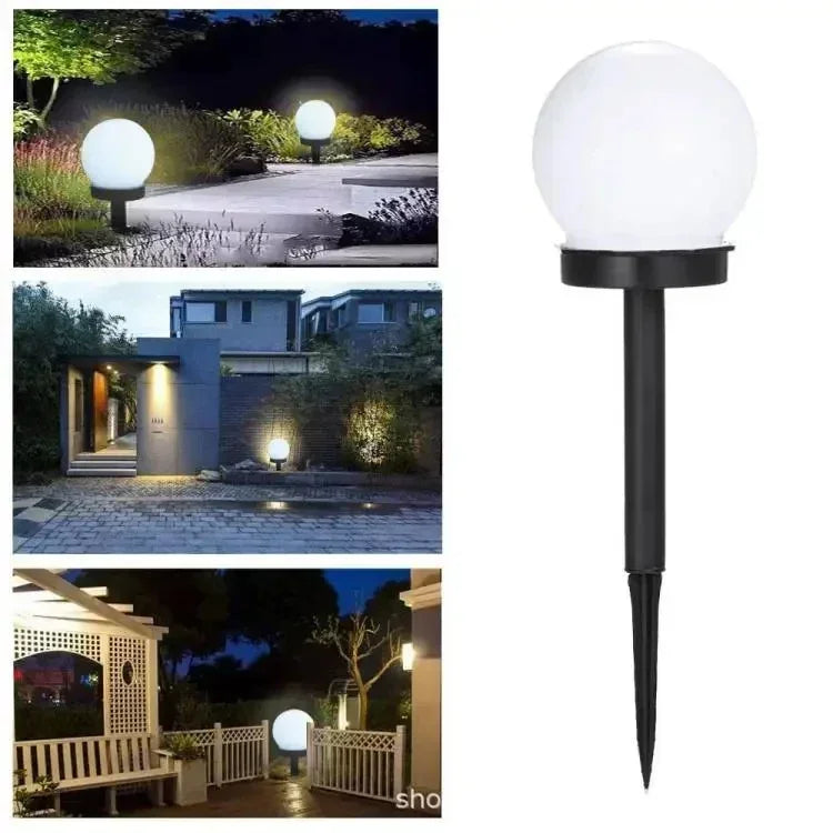 Solar Garden Light Panel LED Round Ball Outdoor Waterproof Decorative Energy Powered for Street Courtyard Landscape Lamp Path