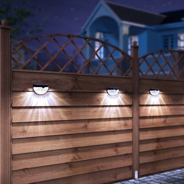 2/4/6/10/12/18/20Pcs Solar Fence Light Outdoor Waterproof Wall Lamps Festoon Decoration LED Light for Garden Step Patio Stairs