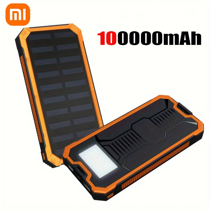 Xiaomi SolarPower 200000mAh Portable Power Bank Large Capacity Solar Outdoor External Battery Camping Fast Charging LED Display