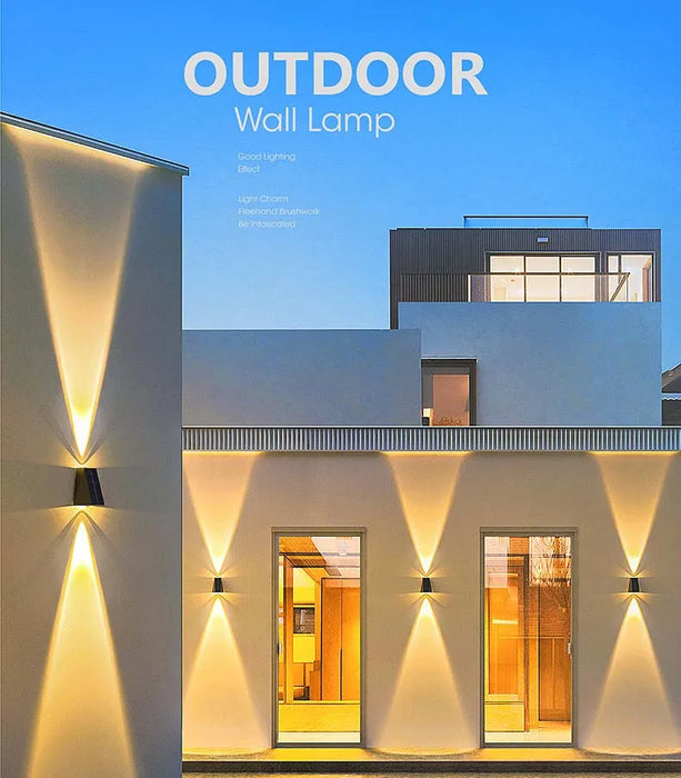 Solar Wall Lights Outdoor Garden Lighting External Solar Powered Led Outdoor Lamp Wall Sconces Yard and Garden Decors Decoration