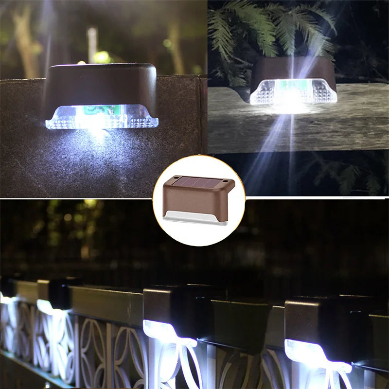 2/4/8/16 Pack Solar Deck Lights LED Waterproof Outdoor Solar Powered LED Step Lights For Decks Stairs Patio Yard Garden Decor