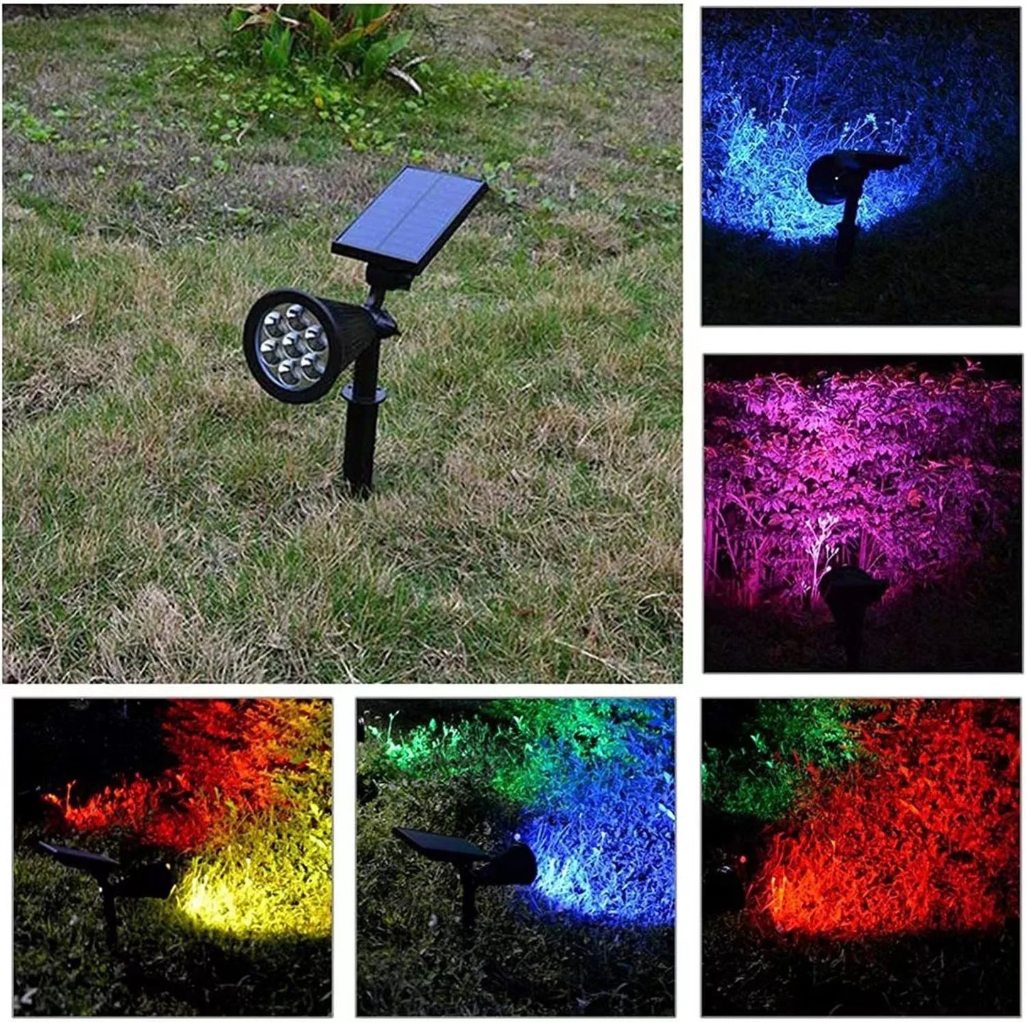 1/2 Packs Solar Lights Solar Spotlight Waterproof Solar Wall Light Solar Garden Light Solar Lamp Outdoor Spotlight