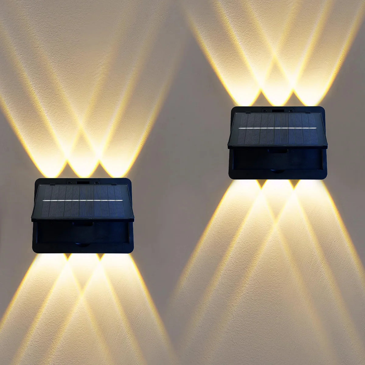 Solar Fence Lights IP54 Fence Solar Light Outdoor Fence Light for Outside Backyard/Railing/Step/Patio/Stair Railings and Wall