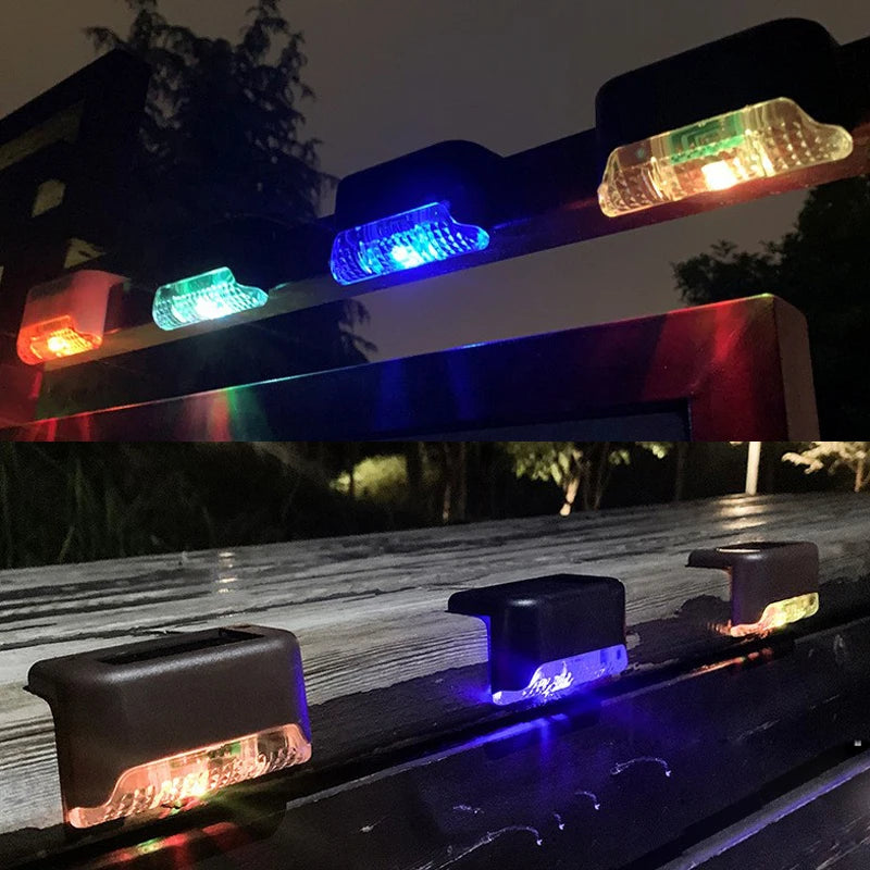 1/4/10/20pcs LED Solar Stair Light Waterproof Outdoor Garden Passage Courtyard Terrace Guardrail Step Light Landscape Light