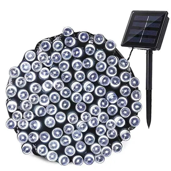 22M 200LED Solar Powered Fairy Lights Christmas Street Garland Led String Strip Light Outdoor Waterproof for Garden Wedding Lamp