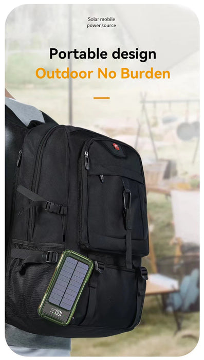 4-in-1 Solar Power Bank Built-in-cables 100000mAh High Capacity Charger Fast Charging Intelligent Digital Display Battery 2025