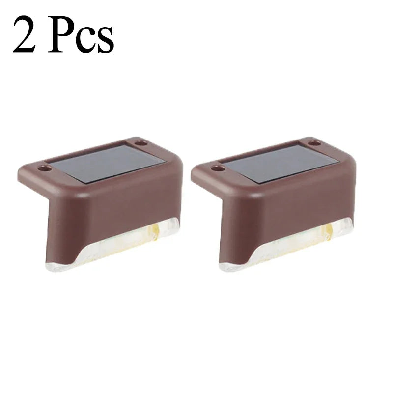 Solar Deck Lights 1-12 Pack Outdoor Step Lights Waterproof Led Solar Lights for Railing Stairs Step Fence Yard Patio and Pathway