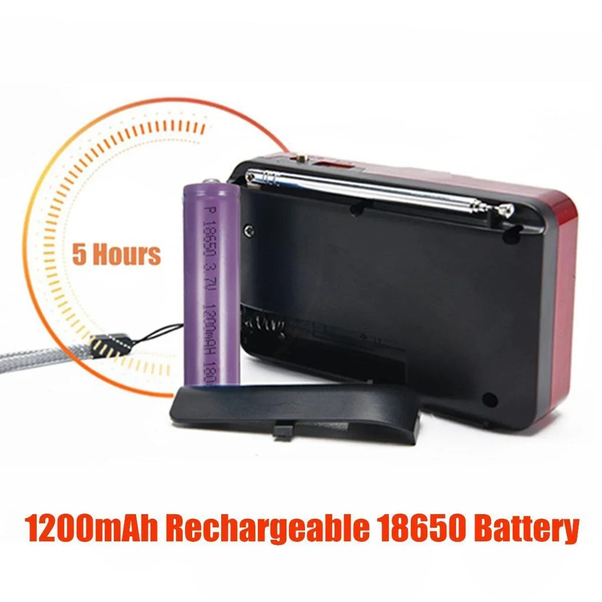 Portable Solar Powered Emergency Radio Hand Crank FM AM NOAA Weather Radio with LED Flashlight and Power Bank for Outdoor Use